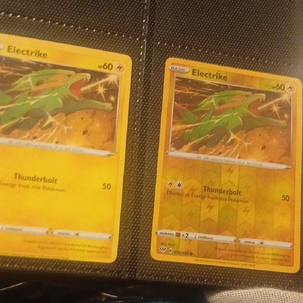 Pokemon Electrike Yellow Trading Cards